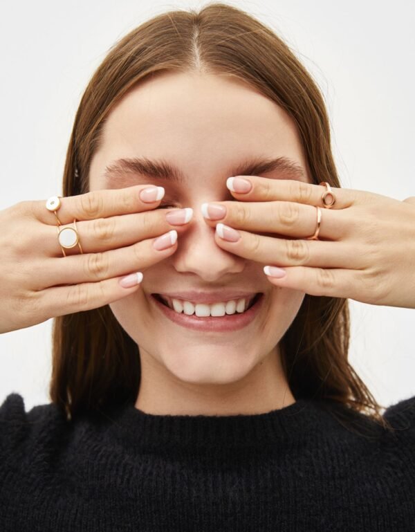 Set of diamanté rings